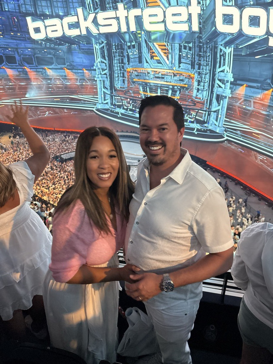 Bryan & Delores at Backstreet Boys concert