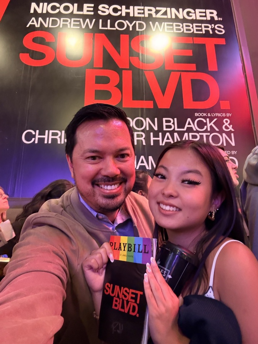 Bryan & Sylvia outside Sunset Blvd