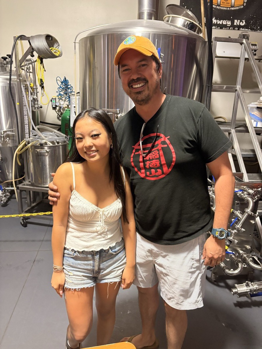 Bryan & Sylvia at the brewery