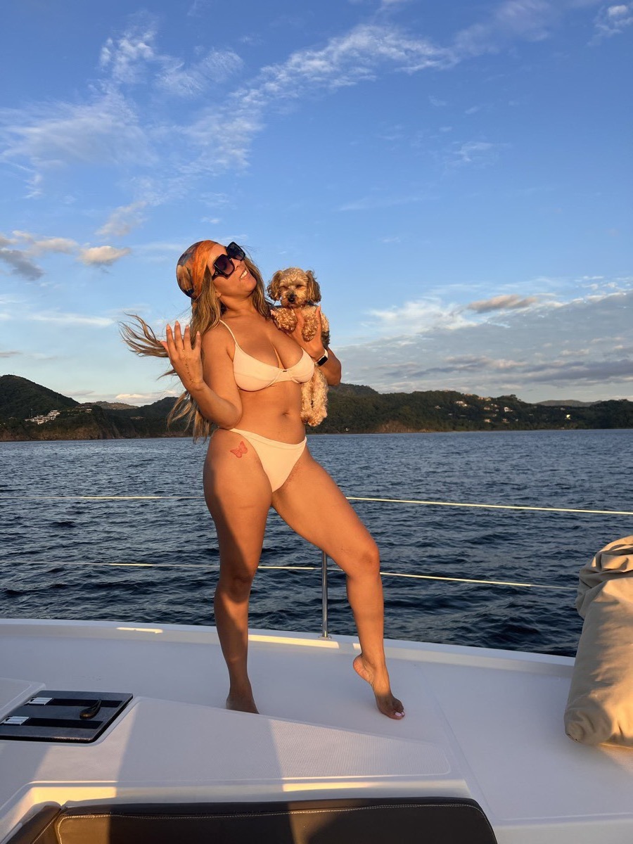 Delores & TomFord on the boat